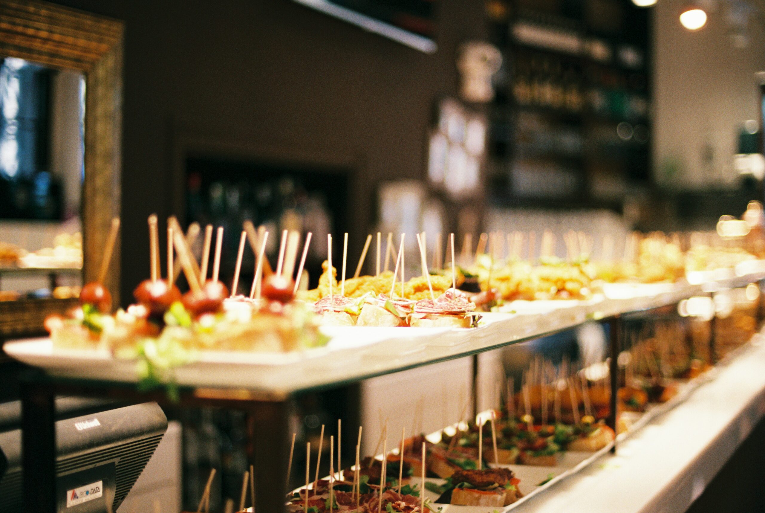 Picture of bite-size tapas for article about financial close for restaurants